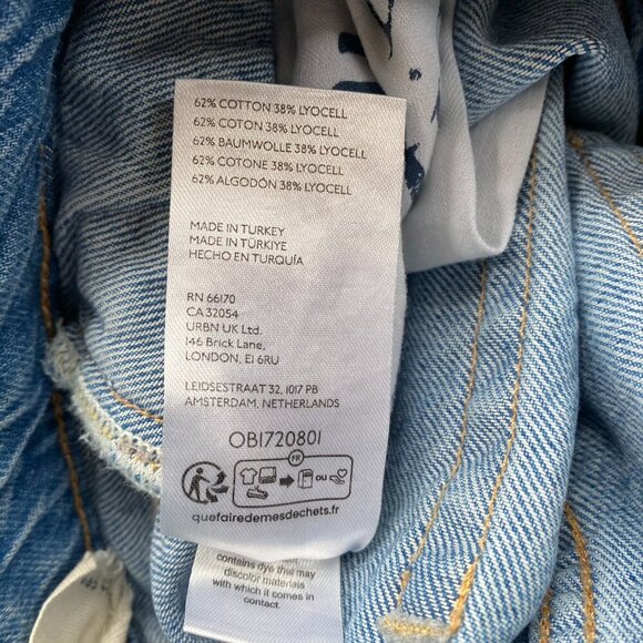 NWT Free People Crossroads Low rise baggy Jeans 25 - Picture 11 of 16